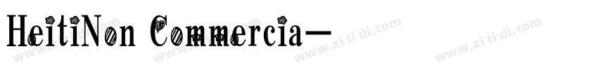 HeitiNon Commercia字体转换
